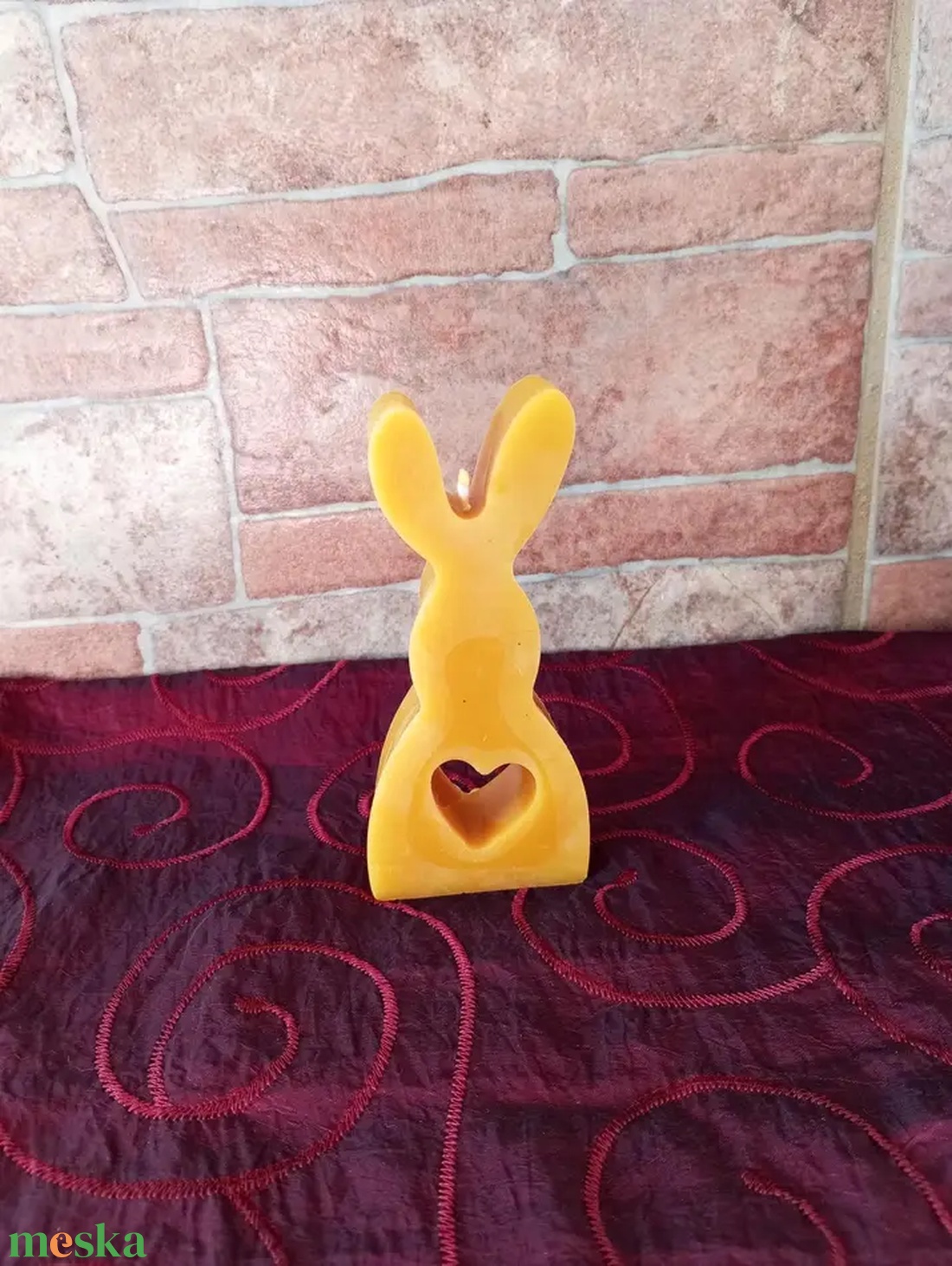 Méhviasz nyuszi - otthon & életmód - gyertya, illat, aroma - gyertya - Meska.hu