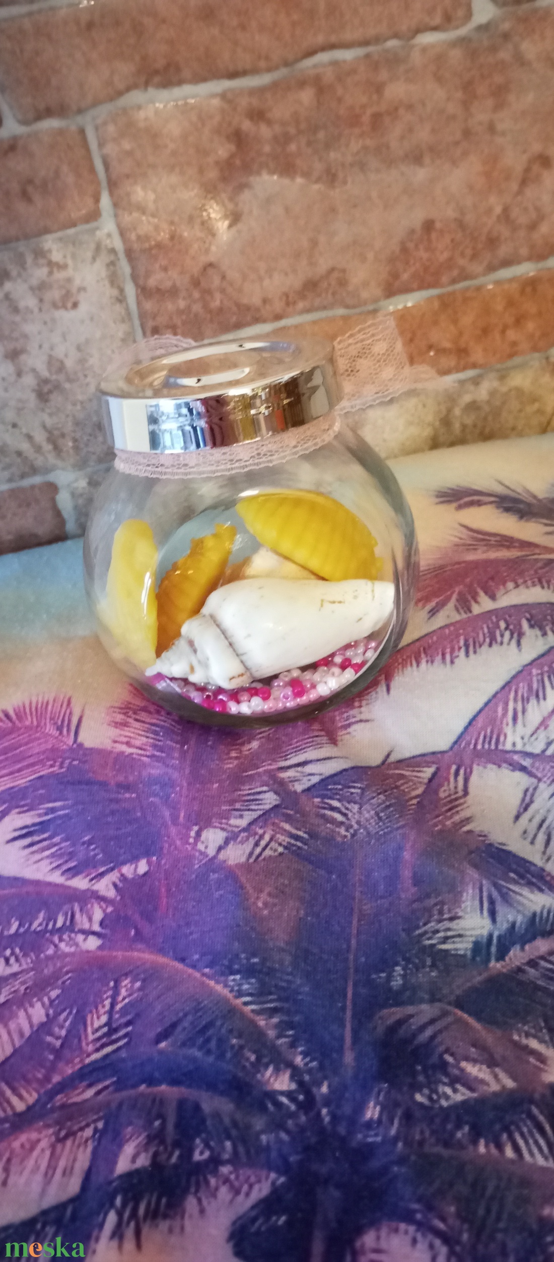 Kagyló alakú illatviasz vanília illattal  - otthon & életmód - gyertya, illat, aroma - illatviasz - Meska.hu