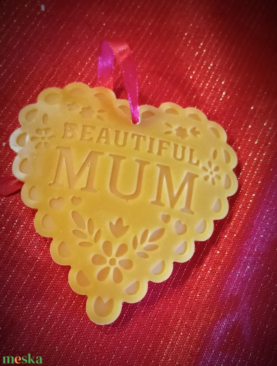 Beautiful mum méhviasz tábla  - esküvő - emlék & ajándék - köszönőajándék - Meska.hu