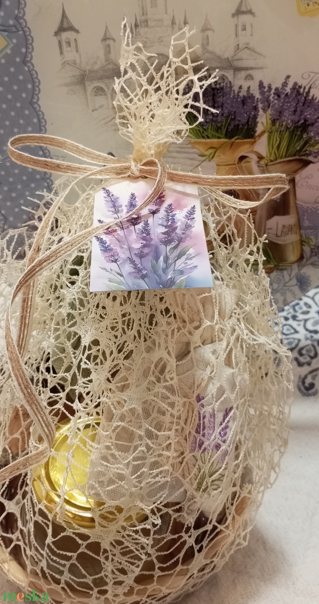 Levendulás ajándék csomag  - otthon & életmód - papír, írószer - ajándékozás kellékei - ajándék sorsjegy - Meska.hu