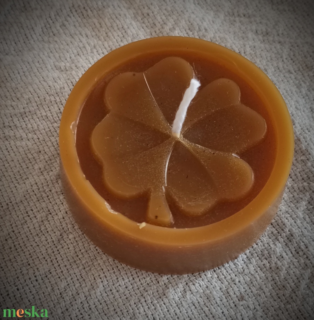 Lóherés méhviasz gyertya  - otthon & életmód - gyertya, illat, aroma - gyertya - Meska.hu