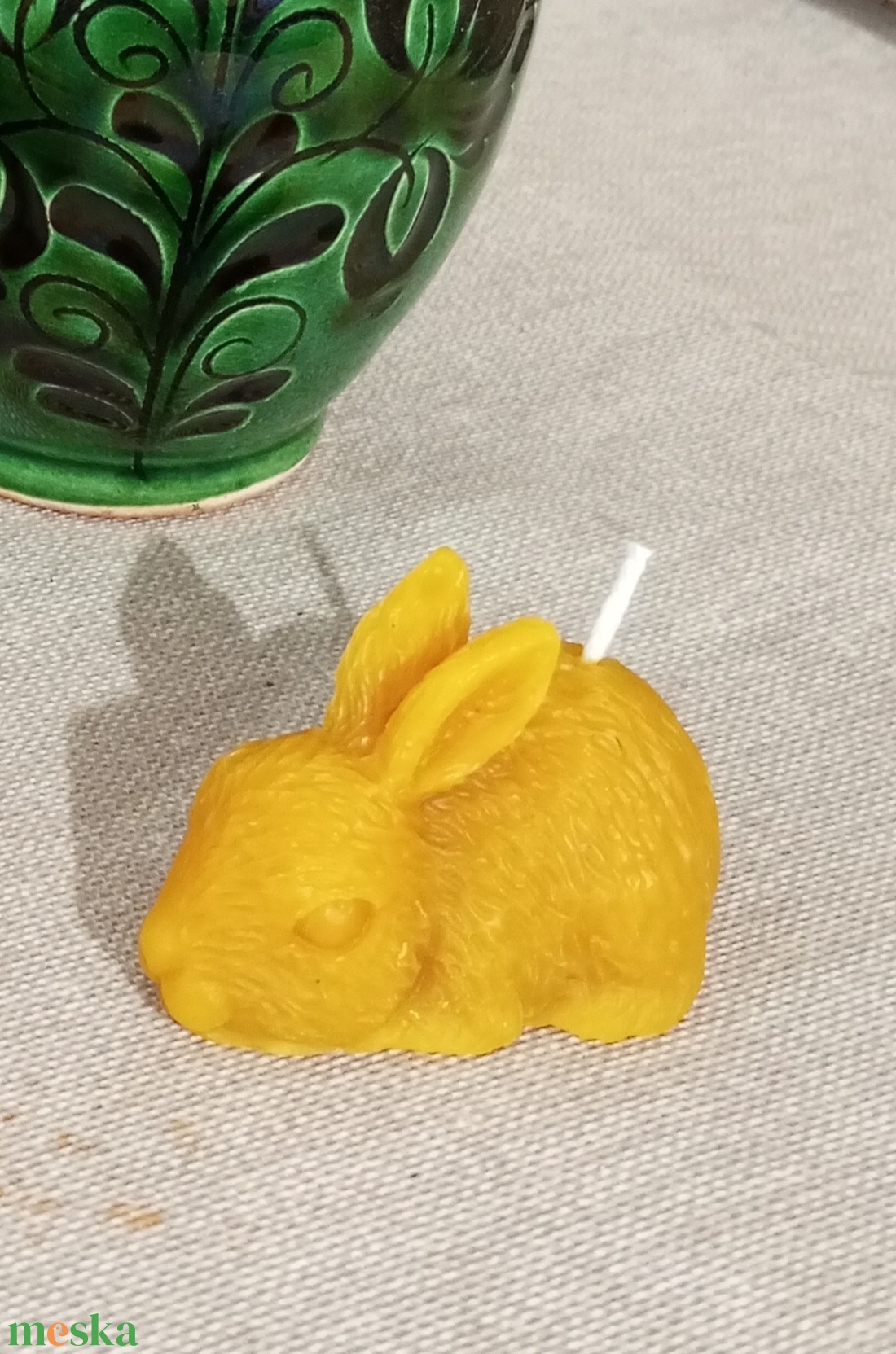 Nyuszi méhviasz gyertya  - otthon & életmód - gyertya, illat, aroma - gyertya - Meska.hu