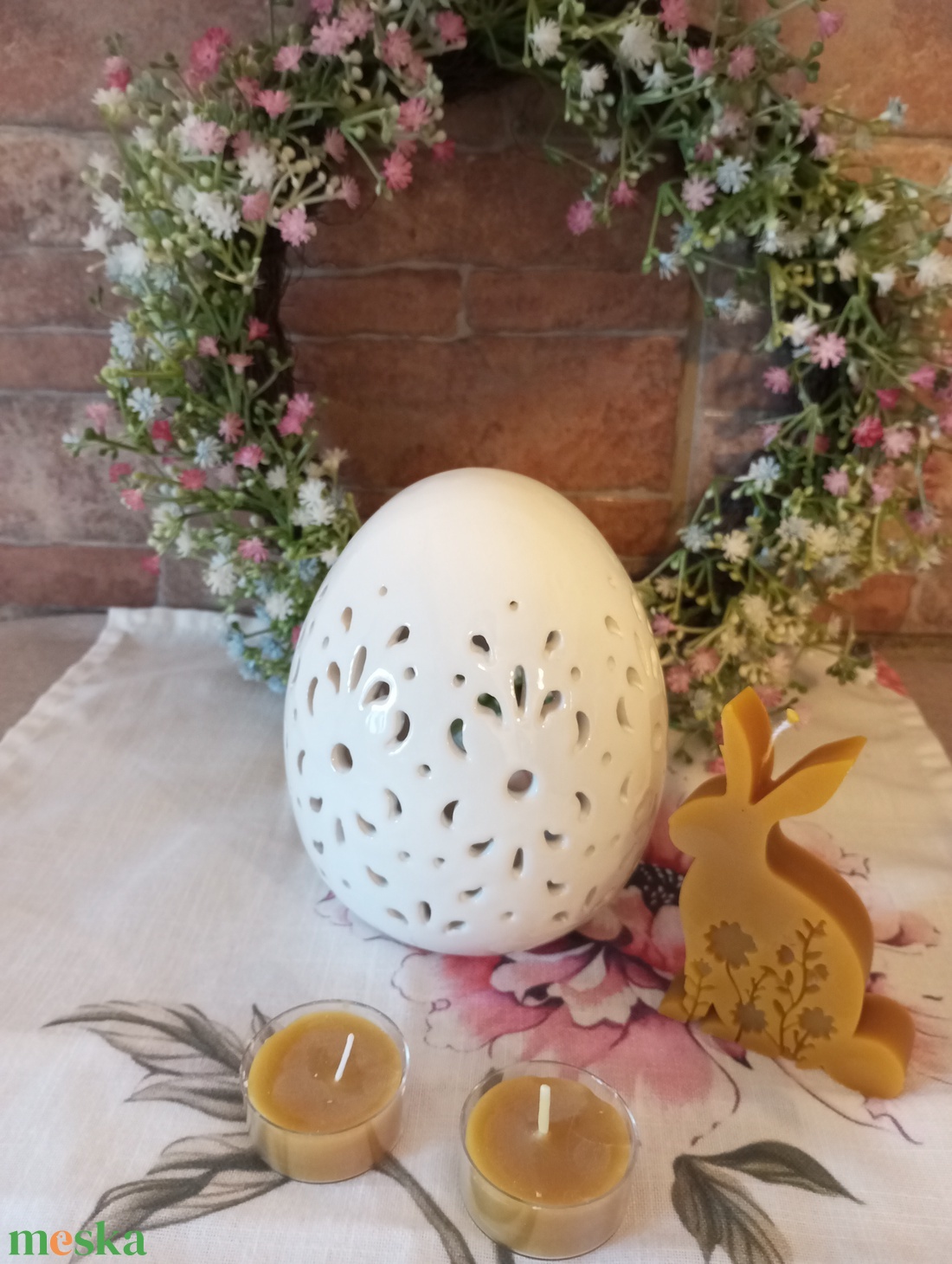Húsvéti méhviaszos ajándék csomag  - ünnepi díszek, dekorációk - húsvéti díszek és dekorációk - húsvéti gyertya - Meska.hu