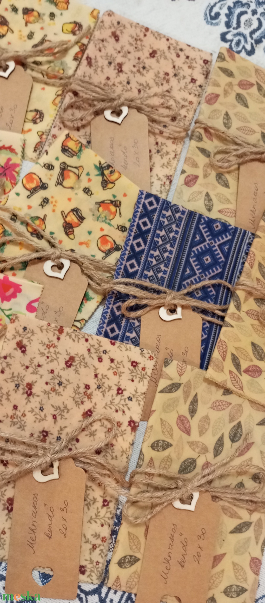 XL méretű méhviaszos zsák  - táska & tok - bevásárlás & shopper táska - kenyeres zsák - Meska.hu