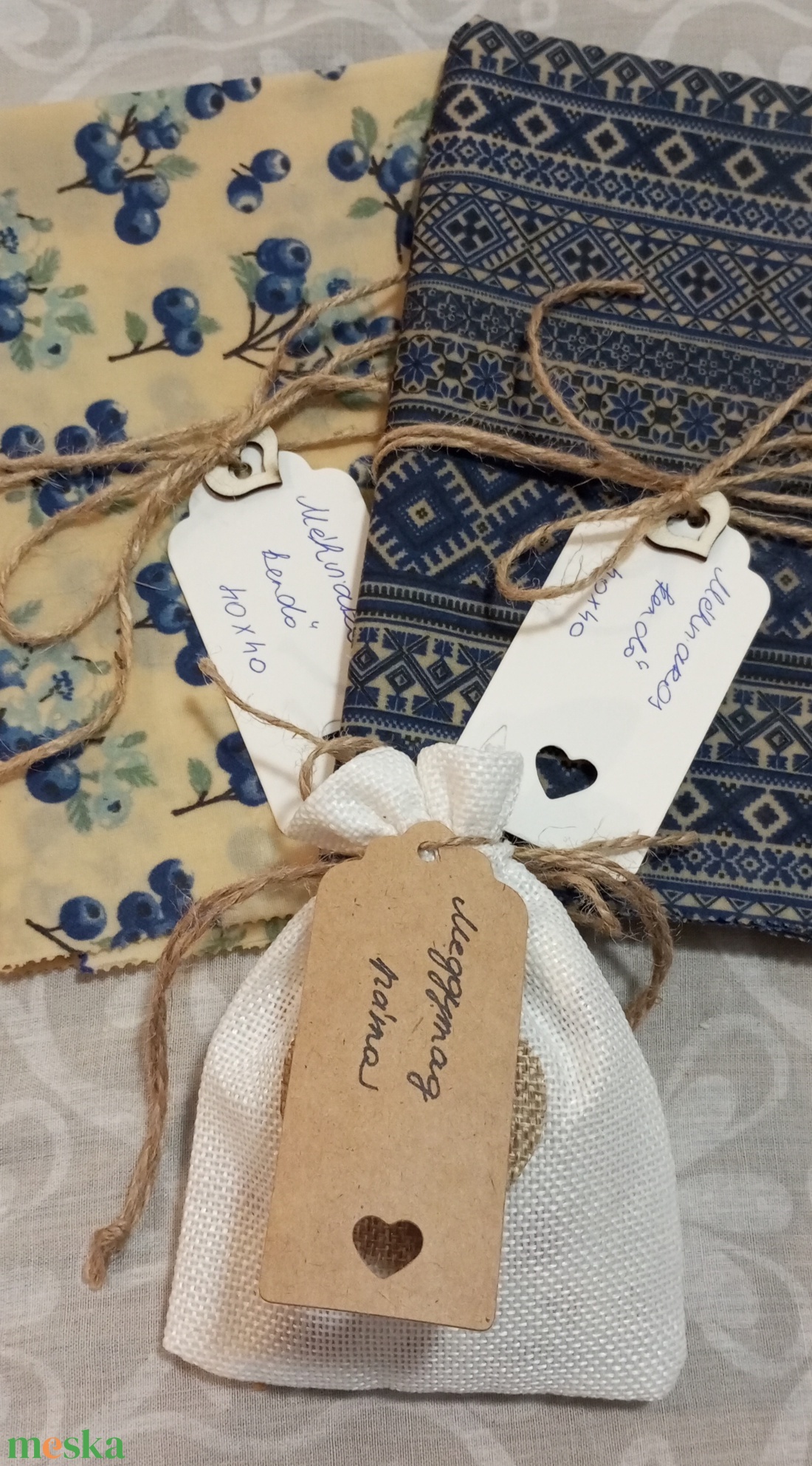 XL méretű méhviaszos zsák  - táska & tok - bevásárlás & shopper táska - kenyeres zsák - Meska.hu