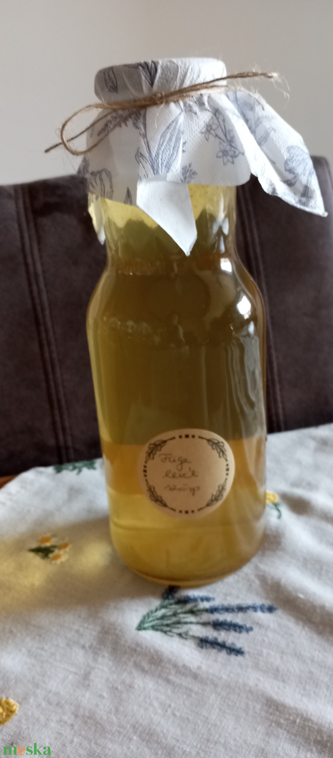 Füge levél szörp  - élelmiszer - szörp - Meska.hu