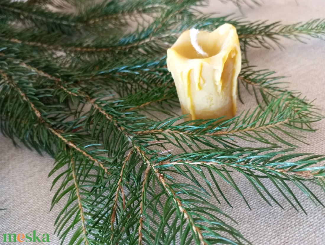 Gyertya alakú méhviasz gyertya  - otthon & életmód - gyertya, illat, aroma - gyertya - Meska.hu