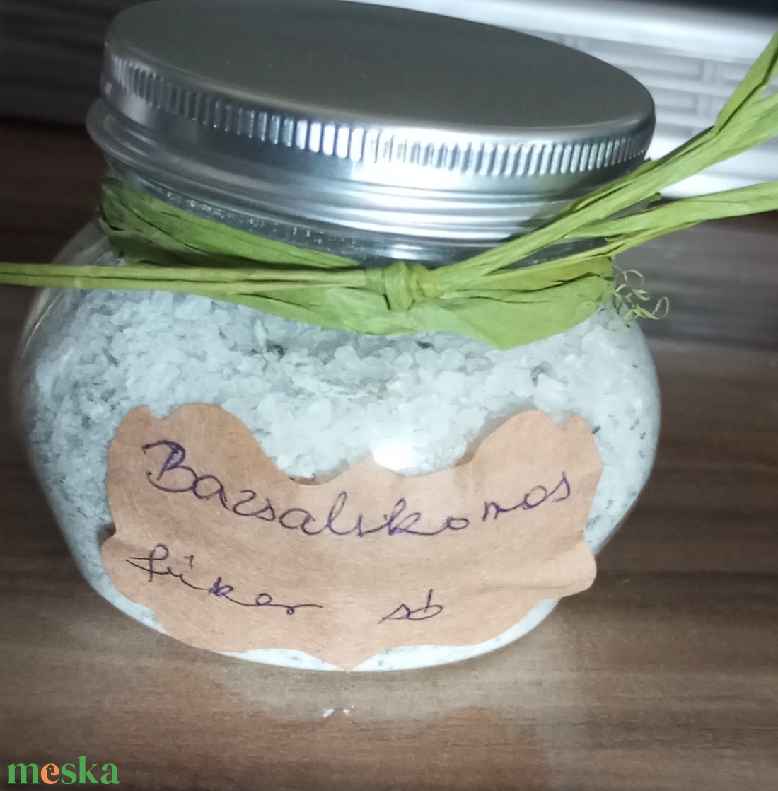 Bazsalikomos fűszer só  - élelmiszer - fűszer - Meska.hu