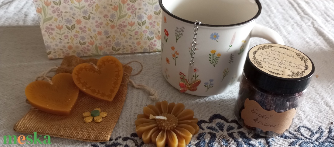  Virágos kert ajándék csomag  - élelmiszer - tea - Meska.hu