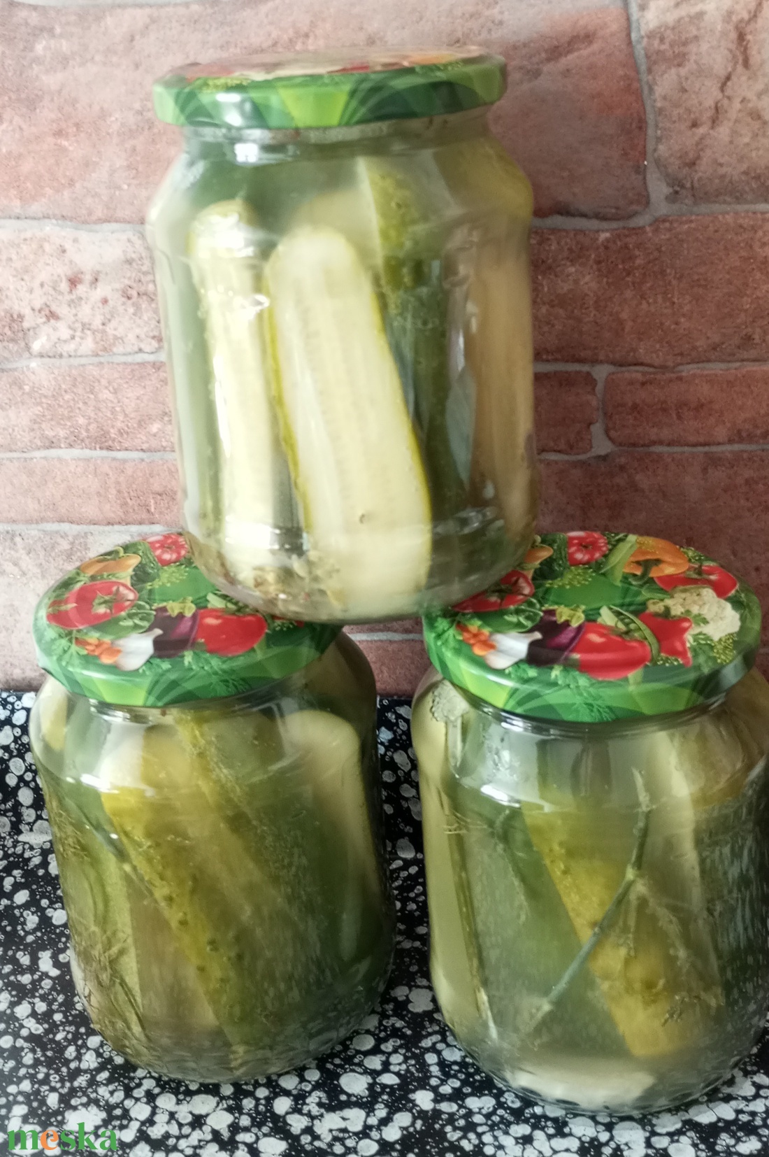 Fermentált uborka  - élelmiszer - befőtt - Meska.hu