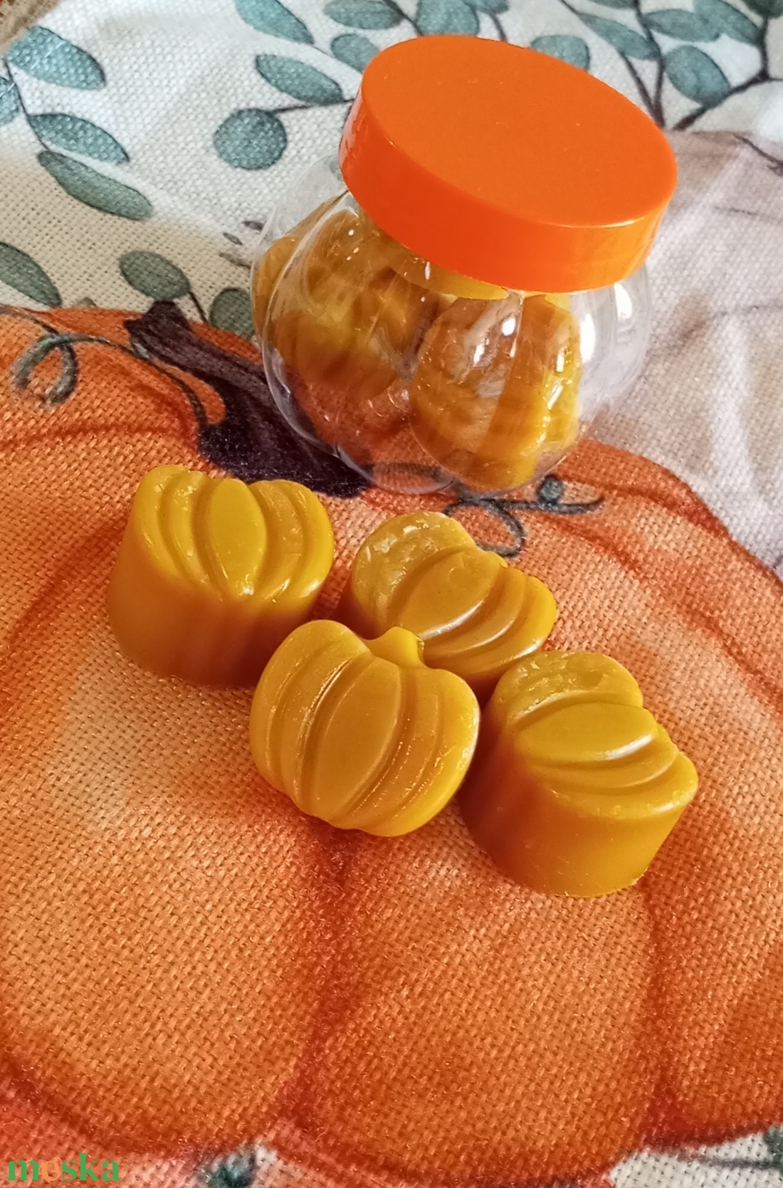 Sütőtök pite illatú illatviasz méhviaszból  - otthon & életmód - gyertya, illat, aroma - illatviasz - Meska.hu