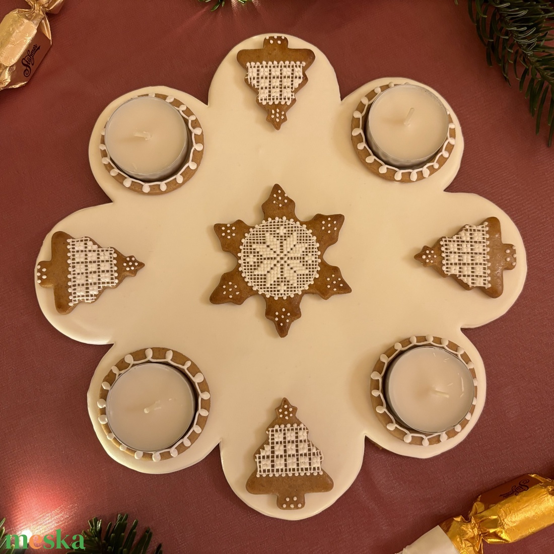 Mézeskalács adventi koszorú - karácsony - adventi díszek - adventi koszorú - Meska.hu Mézeskalács adventi koszorú - karácsony - adventi díszek - adventi koszorú - Meska.hu