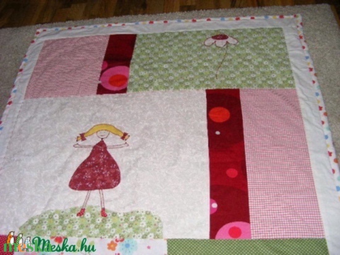 patchwork copfoslánykás takaró, virágos rét - otthon & életmód - lakástextil - ágytakaró - Meska.hu patchwork copfoslánykás takaró, virágos rét - otthon & életmód - lakástextil - ágytakaró - Meska.hu