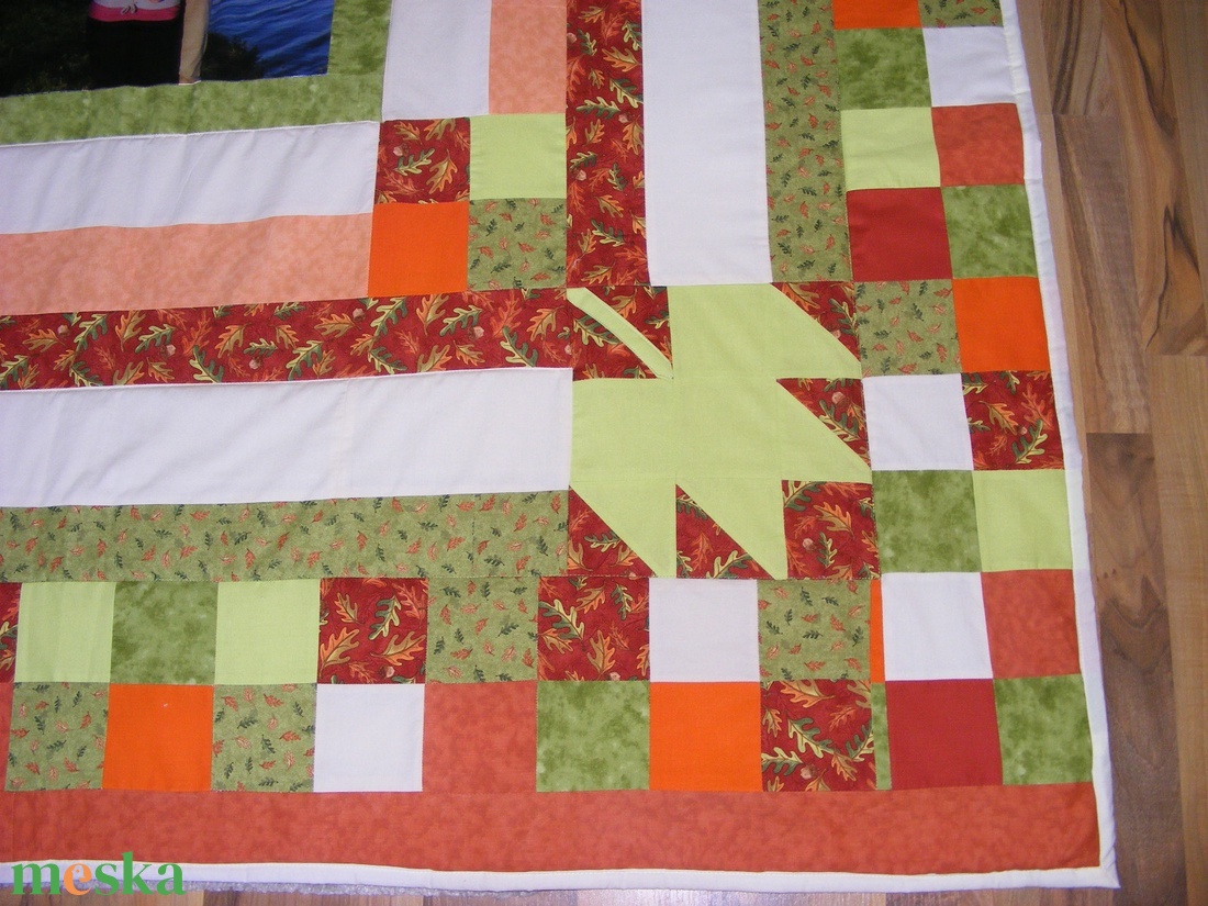 Patchwork takaró, színes, faleveles - otthon & lakás - lakástextil - ágytakaró - Meska.hu Patchwork takaró, színes, faleveles - otthon & lakás - lakástextil - ágytakaró - Meska.hu