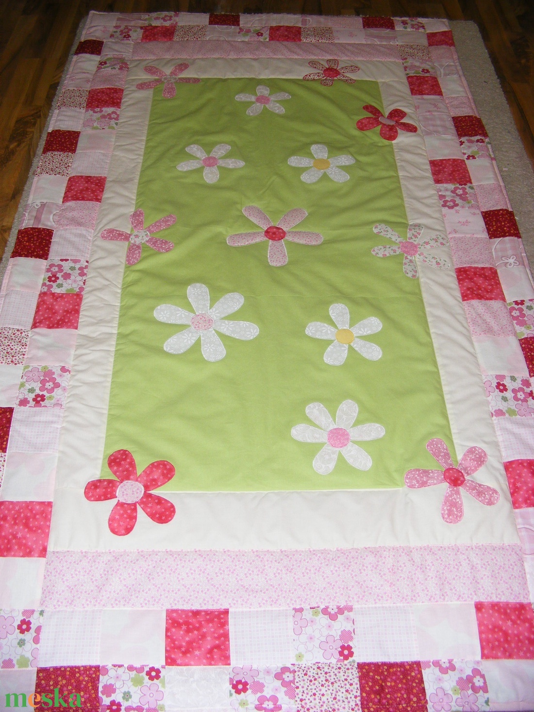 patchwork takaró, virágos rét - otthon & életmód - babaszoba, gyerekszoba - babatakaró, gyerek pléd - Meska.hu patchwork takaró, virágos rét - otthon & életmód - babaszoba, gyerekszoba - babatakaró, gyerek pléd - Meska.hu