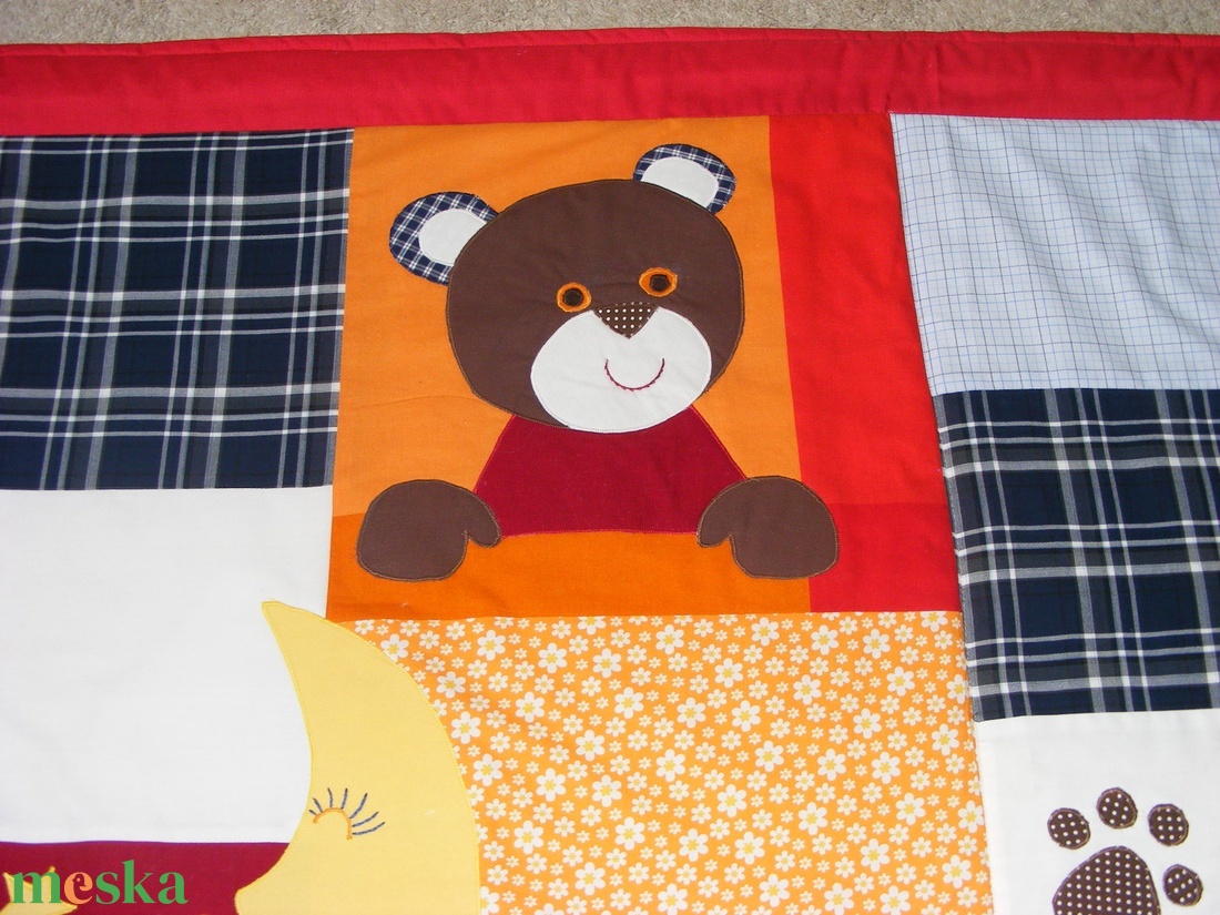 Patchwork retro macis takaró, falvédőnek is megfelel - otthon & lakás - babaszoba, gyerekszoba - falvédő gyerekszobába - Meska.hu Patchwork retro macis takaró, falvédőnek is megfelel - otthon & lakás - babaszoba, gyerekszoba - falvédő gyerekszobába - Meska.hu