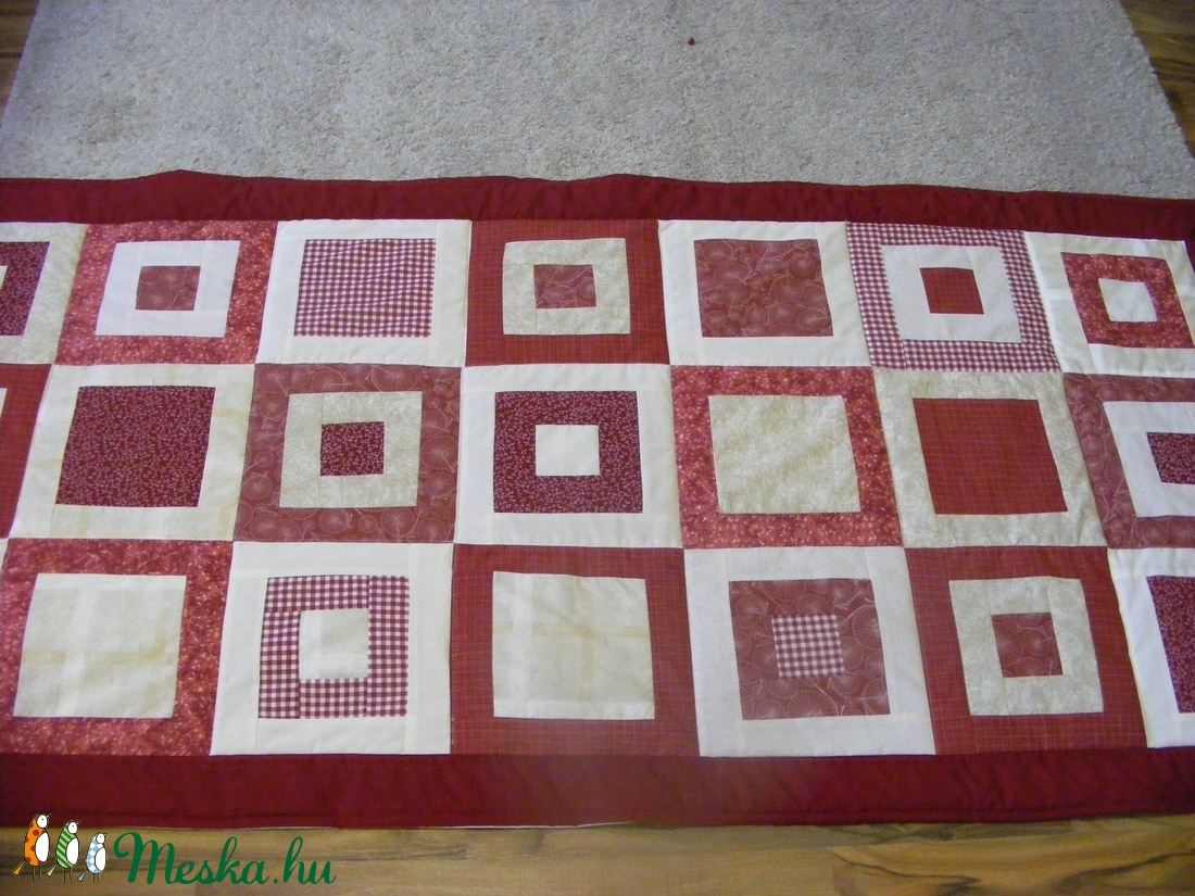 Patchwork falvédő, takaró bordó-drapp - otthon & életmód - lakástextil - falvédő - Meska.hu Patchwork falvédő, takaró bordó-drapp - otthon & életmód - lakástextil - falvédő - Meska.hu