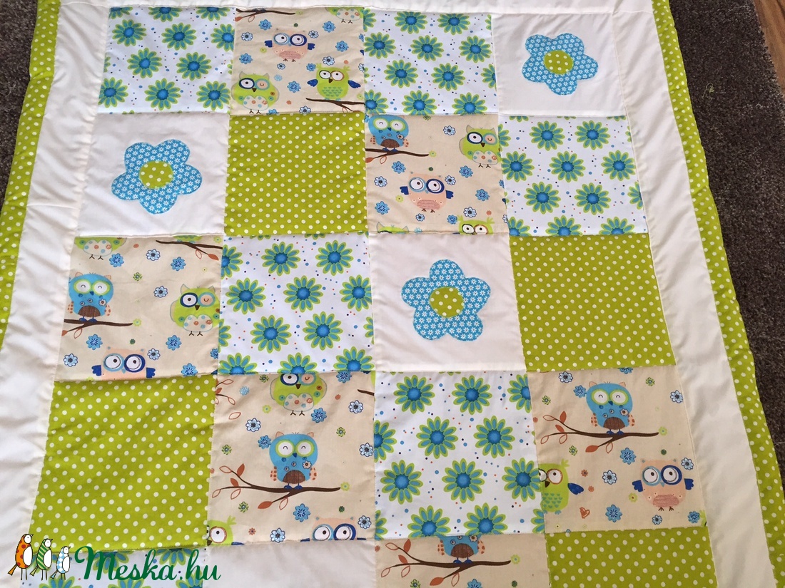 patchwork takaró, bagoly mintás, falvédőnek is megfelel - otthon & életmód - babaszoba, gyerekszoba - babatakaró, gyerek pléd - Meska.hu patchwork takaró, bagoly mintás, falvédőnek is megfelel - otthon & életmód - babaszoba, gyerekszoba - babatakaró, gyerek pléd - Meska.hu