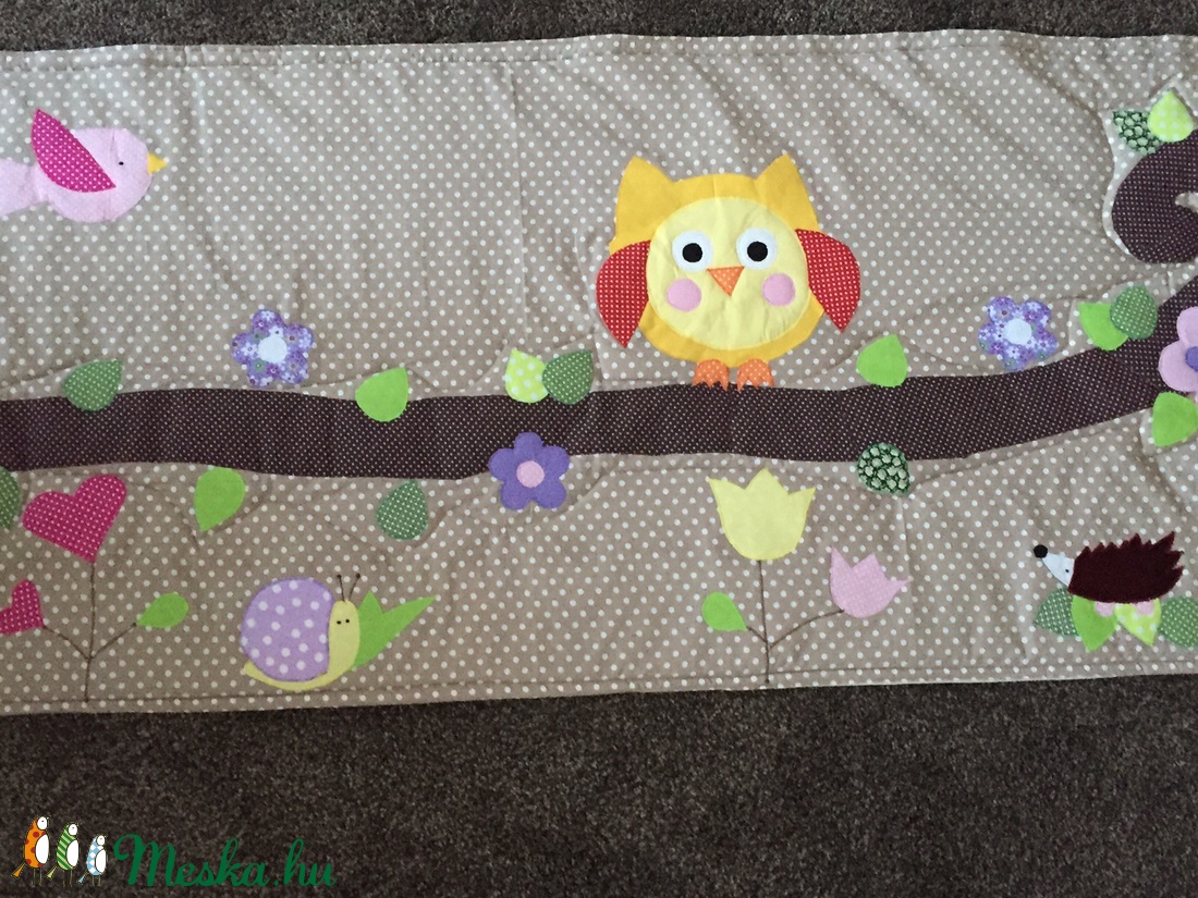 patchwork falvédő, bagoly, virág, pillangó applikációval - otthon & lakás - babaszoba, gyerekszoba - falvédő gyerekszobába - Meska.hu patchwork falvédő, bagoly, virág, pillangó applikációval - otthon & lakás - babaszoba, gyerekszoba - falvédő gyerekszobába - Meska.hu