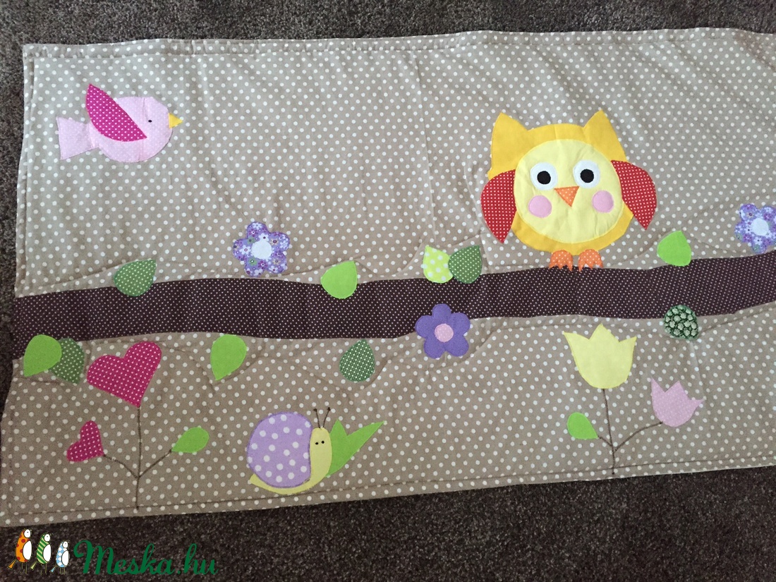 patchwork falvédő, bagoly, virág, pillangó applikációval - otthon & lakás - babaszoba, gyerekszoba - falvédő gyerekszobába - Meska.hu patchwork falvédő, bagoly, virág, pillangó applikációval - otthon & lakás - babaszoba, gyerekszoba - falvédő gyerekszobába - Meska.hu