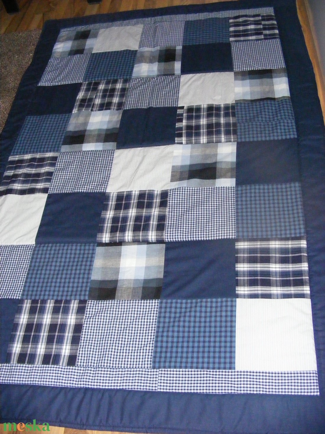 Kék patchwork takaró kockákból fiúknak - otthon & életmód - babaszoba, gyerekszoba - babatakaró, gyerek pléd - Meska.hu Kék patchwork takaró kockákból fiúknak - otthon & életmód - babaszoba, gyerekszoba - babatakaró, gyerek pléd - Meska.hu