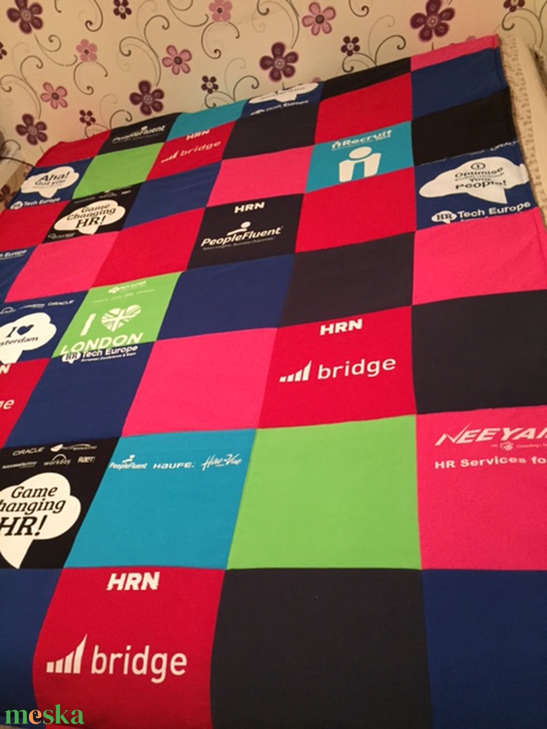 Patchwork takaró egyedi pólókból - otthon & életmód - lakástextil - felnőtt takaró, pléd - Meska.hu Patchwork takaró egyedi pólókból - otthon & életmód - lakástextil - felnőtt takaró, pléd - Meska.hu