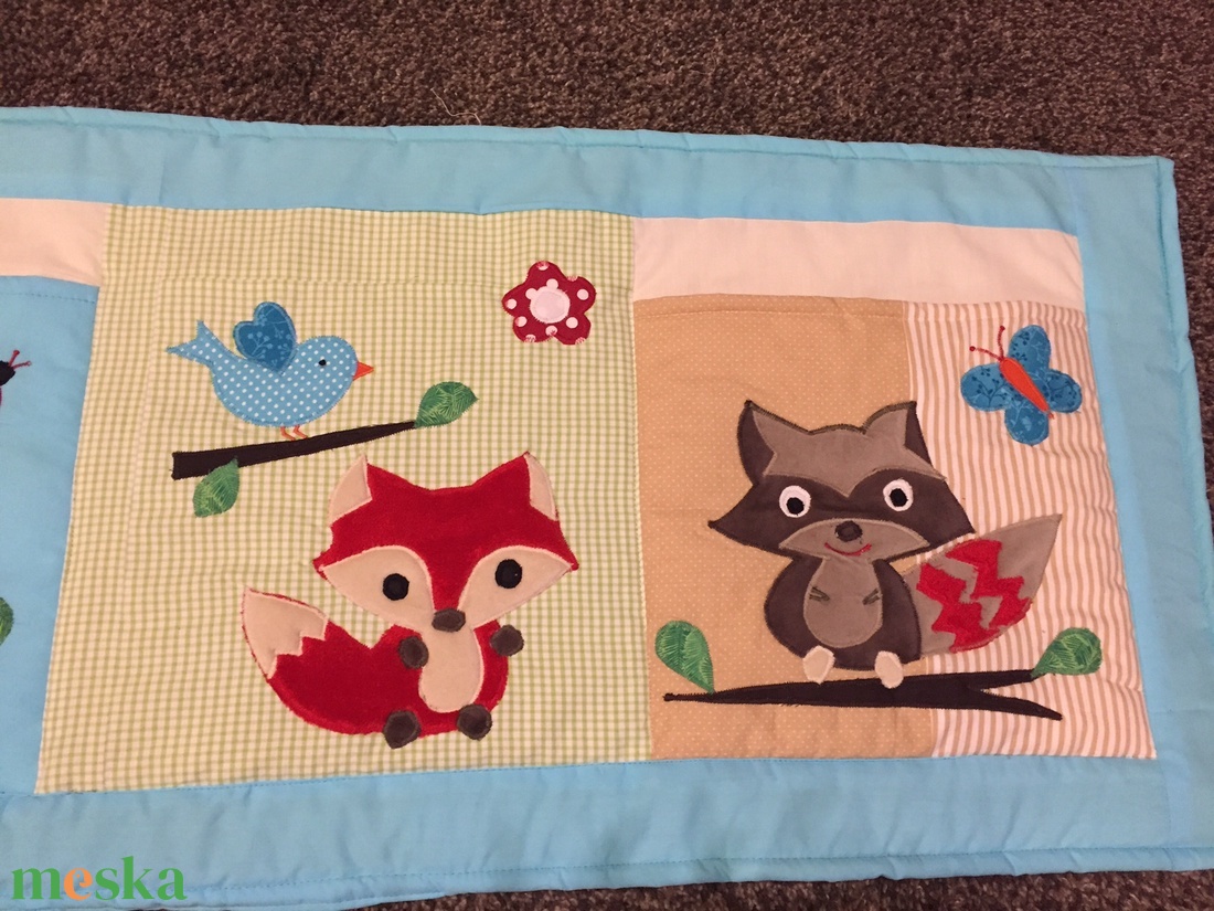 Patchwork falvédő erdei állatokkal, bagoly, róka, mókus, takaró - otthon & lakás - lakástextil - falvédő - Meska.hu Patchwork falvédő erdei állatokkal, bagoly, róka, mókus, takaró - otthon & lakás - lakástextil - falvédő - Meska.hu