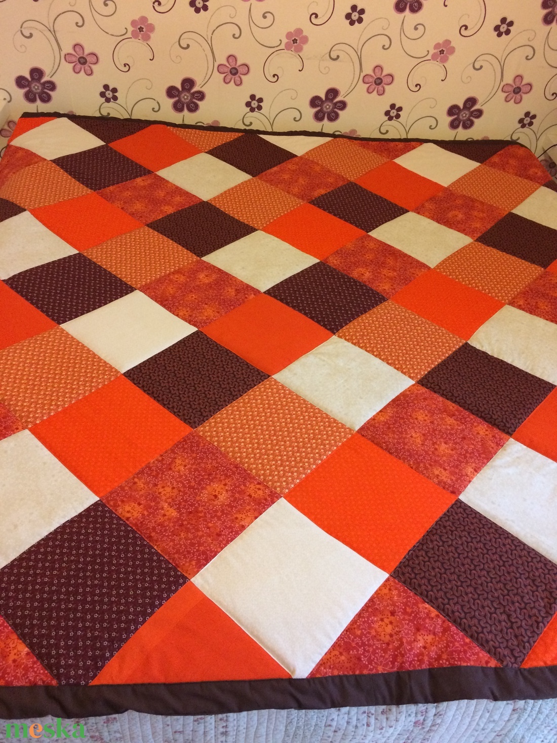 patchwork takaró sárga, narancs-barna- bézs - otthon & életmód - lakástextil - ágytakaró - Meska.hu patchwork takaró sárga, narancs-barna- bézs - otthon & életmód - lakástextil - ágytakaró - Meska.hu