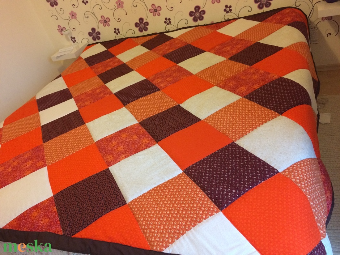patchwork takaró sárga, narancs-barna- bézs - otthon & életmód - lakástextil - ágytakaró - Meska.hu patchwork takaró sárga, narancs-barna- bézs - otthon & életmód - lakástextil - ágytakaró - Meska.hu