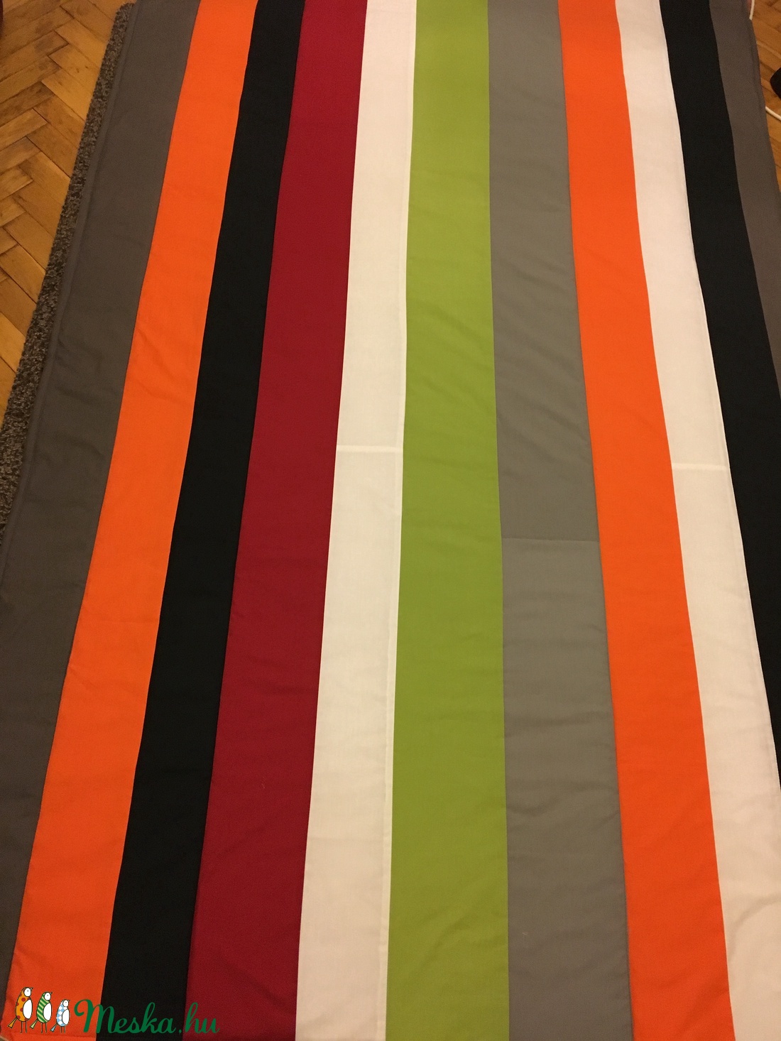 Patchwork takaró, szürke-zöld-narancs színekből - otthon & lakás - lakástextil - felnőtt takaró, pléd - Meska.hu Patchwork takaró, szürke-zöld-narancs színekből - otthon & lakás - lakástextil - felnőtt takaró, pléd - Meska.hu