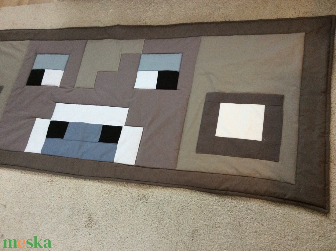 Minecraft bika patchwork falvédő, takaró zsebekkel - otthon & életmód - Meska.hu
