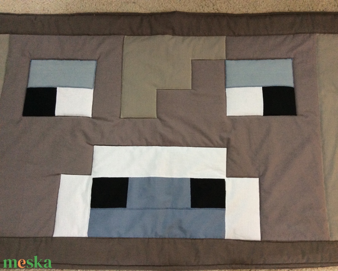 Minecraft bika patchwork falvédő, takaró zsebekkel - otthon & életmód - Meska.hu