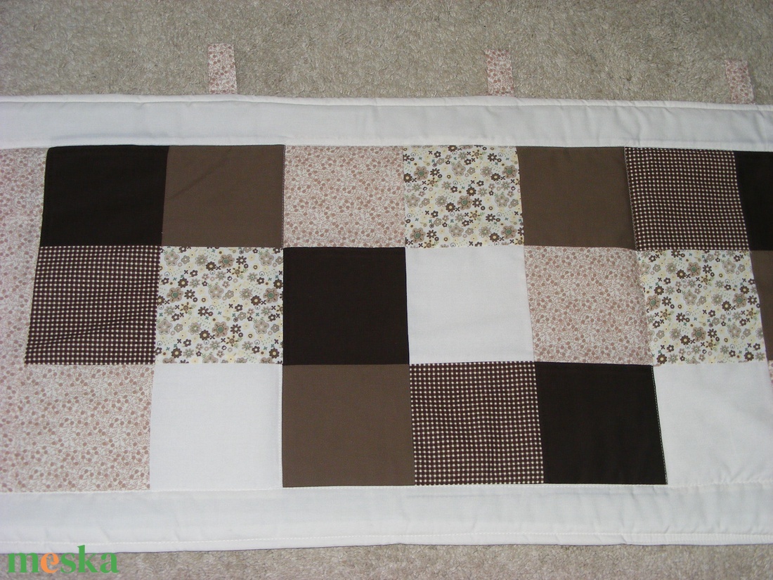 Patchwork falvédő barna-drapp - otthon & életmód - lakástextil - falvédő - Meska.hu Patchwork falvédő barna-drapp - otthon & életmód - lakástextil - falvédő - Meska.hu