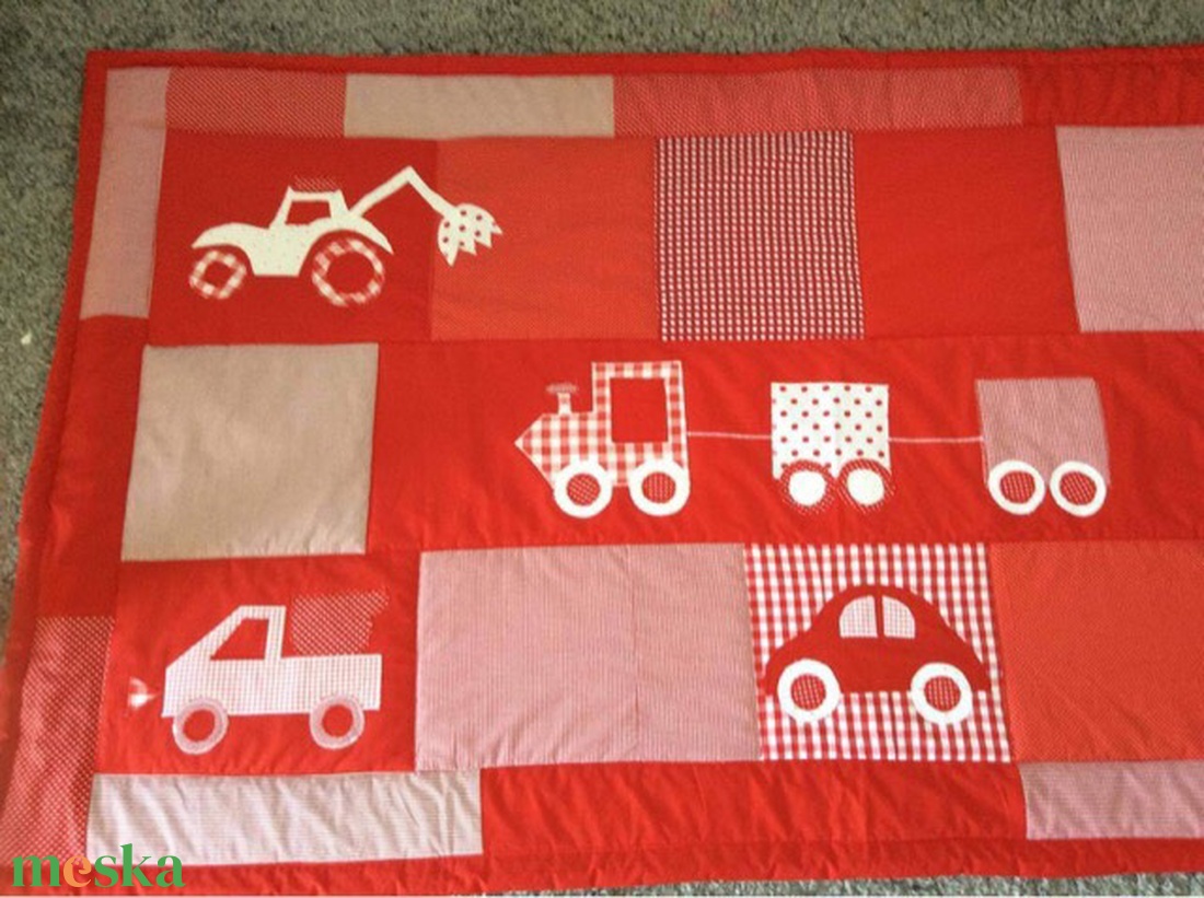 Járműves patchwork takaró, piros-fehér falvédőnek is megfelel, - otthon & életmód - babaszoba, gyerekszoba - falvédő gyerekszobába - Meska.hu Járműves patchwork takaró, piros-fehér falvédőnek is megfelel, - otthon & életmód - babaszoba, gyerekszoba - falvédő gyerekszobába - Meska.hu