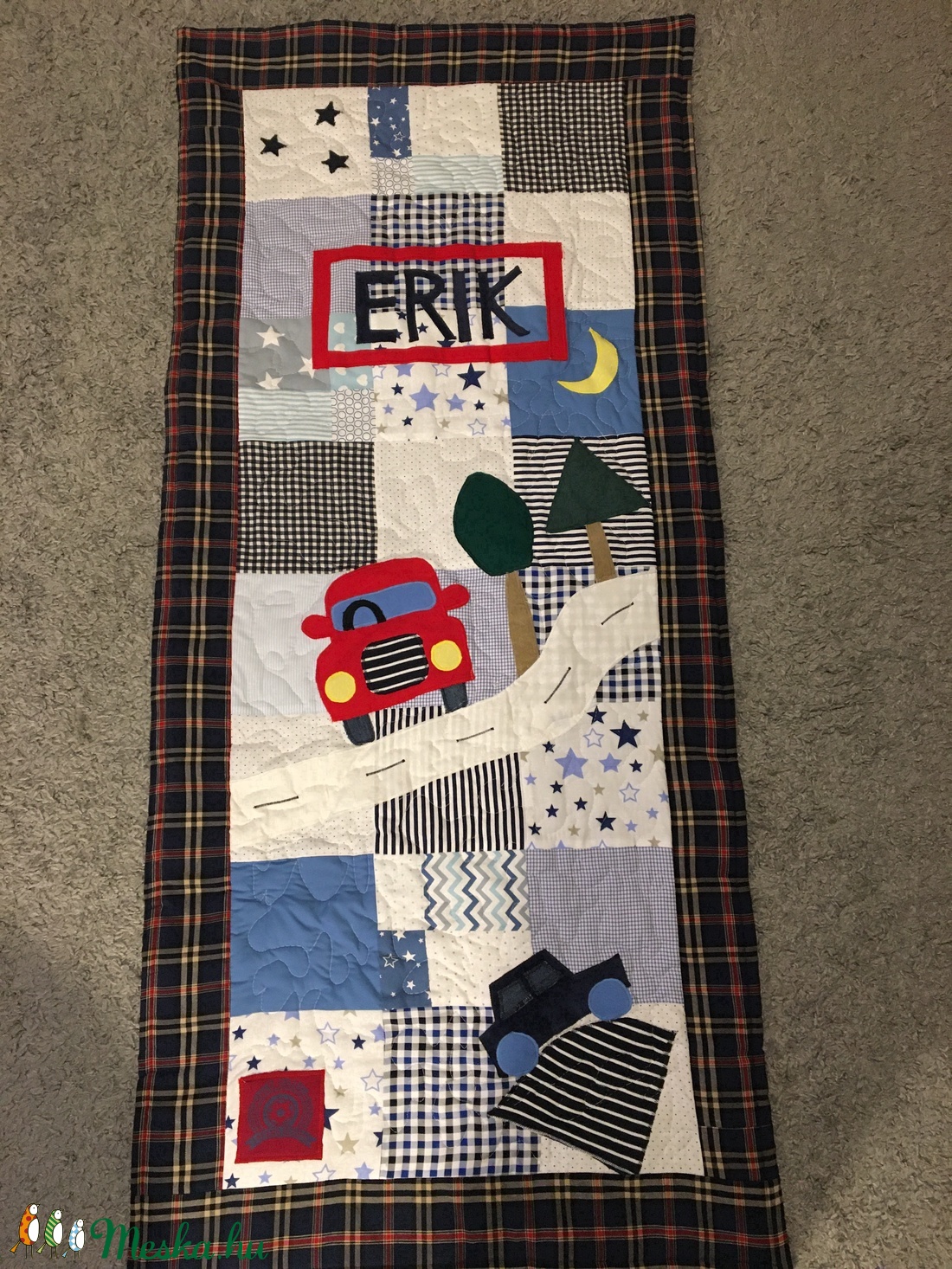 Patchwork takaró, falvédő Járműves - otthon & életmód - Meska.hu