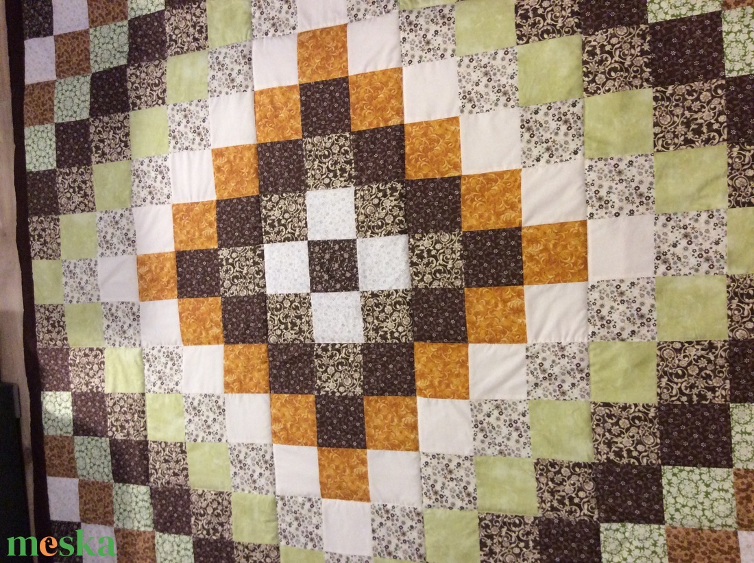 Bézs-zöld patchwork takaró francia ágyra - otthon & életmód - lakástextil - ágytakaró - Meska.hu Bézs-zöld patchwork takaró francia ágyra - otthon & életmód - lakástextil - ágytakaró - Meska.hu