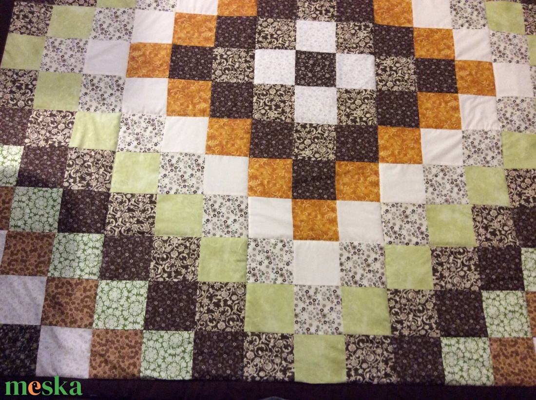 Bézs-zöld patchwork takaró francia ágyra - otthon & életmód - lakástextil - ágytakaró - Meska.hu Bézs-zöld patchwork takaró francia ágyra - otthon & életmód - lakástextil - ágytakaró - Meska.hu
