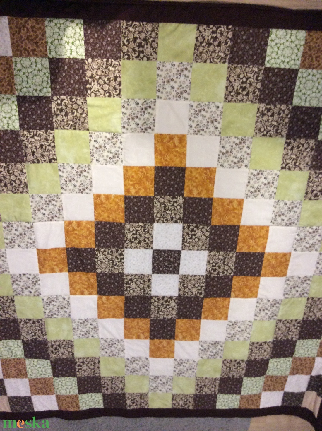 Bézs-zöld patchwork takaró francia ágyra - otthon & életmód - lakástextil - ágytakaró - Meska.hu Bézs-zöld patchwork takaró francia ágyra - otthon & életmód - lakástextil - ágytakaró - Meska.hu