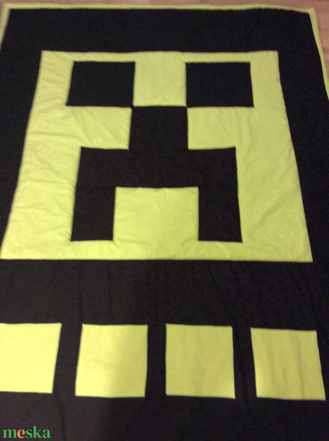Minecraft Creeper patchwork falvédő, takaró - otthon & életmód - babaszoba, gyerekszoba - falvédő gyerekszobába - Meska.hu Minecraft Creeper patchwork falvédő, takaró - otthon & életmód - babaszoba, gyerekszoba - falvédő gyerekszobába - Meska.hu