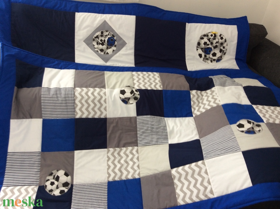 Kék kockás patchwork foci labdával falvédő, takaró szettben is rendelhető - otthon & lakás - lakástextil - falvédő - Meska.hu Kék kockás patchwork foci labdával falvédő, takaró szettben is rendelhető - otthon & lakás - lakástextil - falvédő - Meska.hu