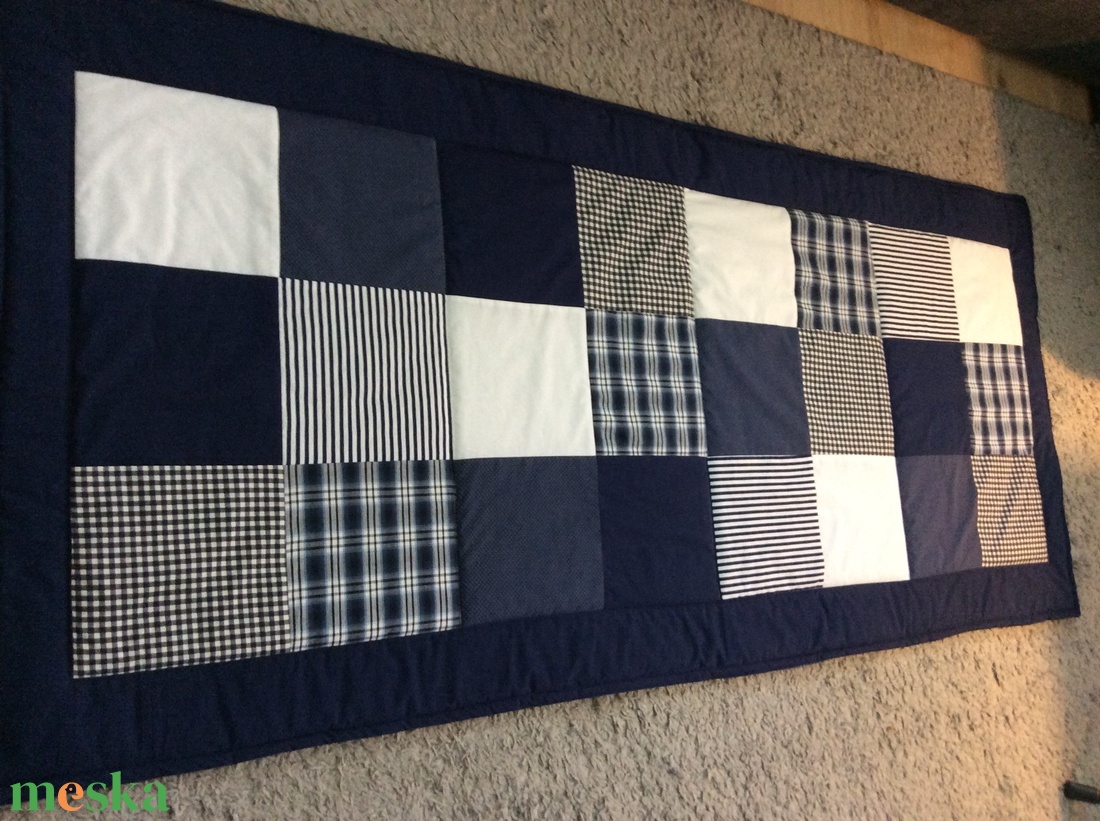 Patchwork falvédő sötétkék - otthon & életmód - babaszoba, gyerekszoba - falvédő gyerekszobába - Meska.hu Patchwork falvédő sötétkék - otthon & életmód - babaszoba, gyerekszoba - falvédő gyerekszobába - Meska.hu