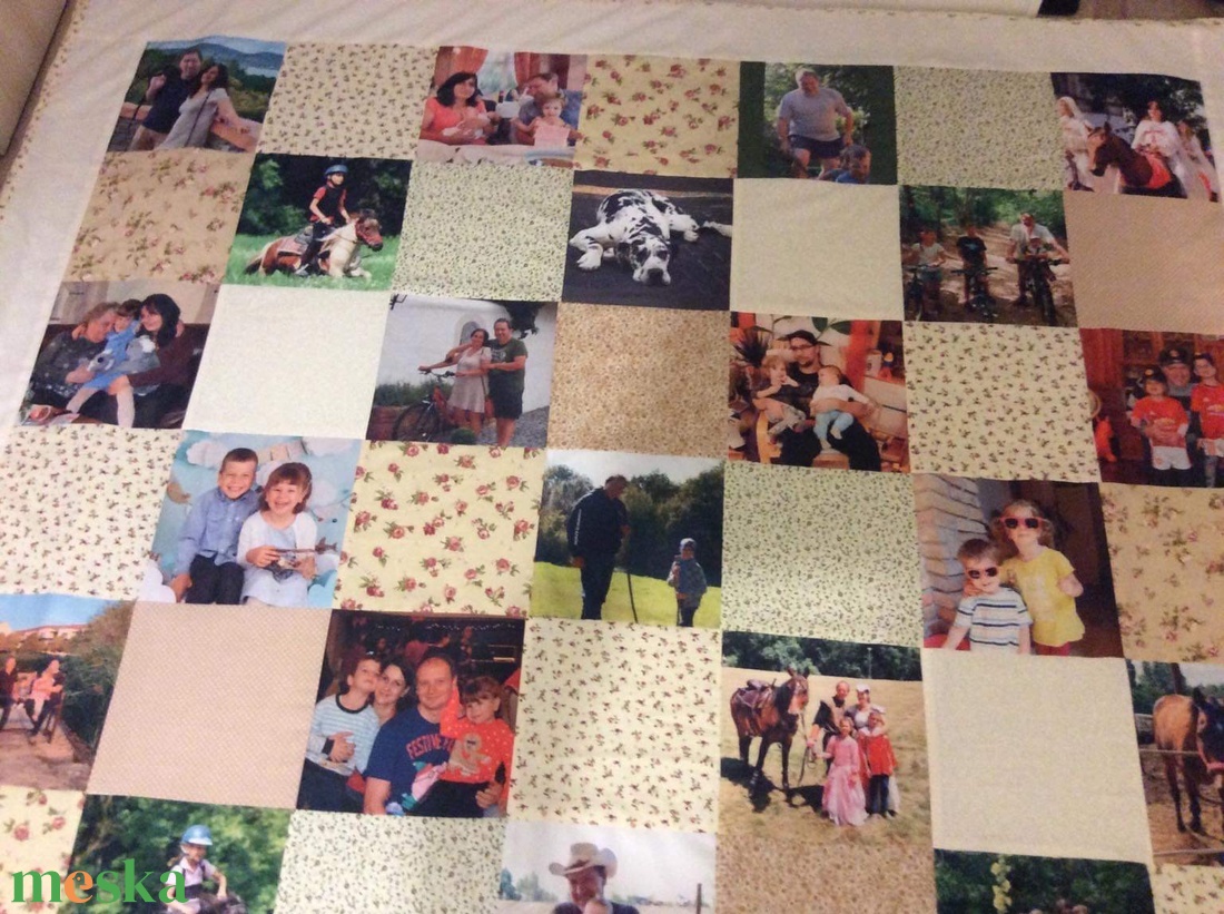 Fényképes patchwork takaró, bézs, virágmintás - otthon & életmód - lakástextil - ágytakaró - Meska.hu Fényképes patchwork takaró, bézs, virágmintás - otthon & életmód - lakástextil - ágytakaró - Meska.hu