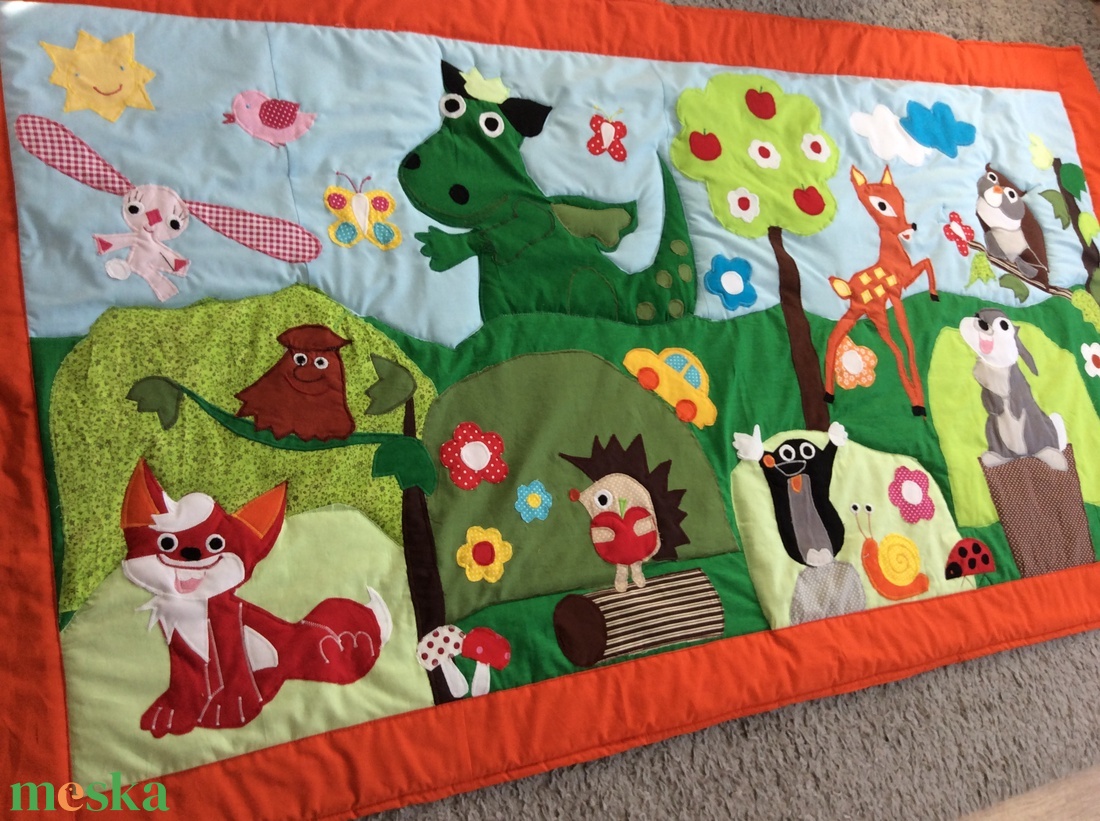 patchwork falvédő,takaró, erdei hangulat, Süsü,Bambi, Vuk, Kisvakond, Kockás fülű nyúl - otthon & életmód - babaszoba, gyerekszoba - falvédő gyerekszobába - Meska.hu patchwork falvédő,takaró, erdei hangulat, Süsü,Bambi, Vuk, Kisvakond, Kockás fülű nyúl - otthon & életmód - babaszoba, gyerekszoba - falvédő gyerekszobába - Meska.hu