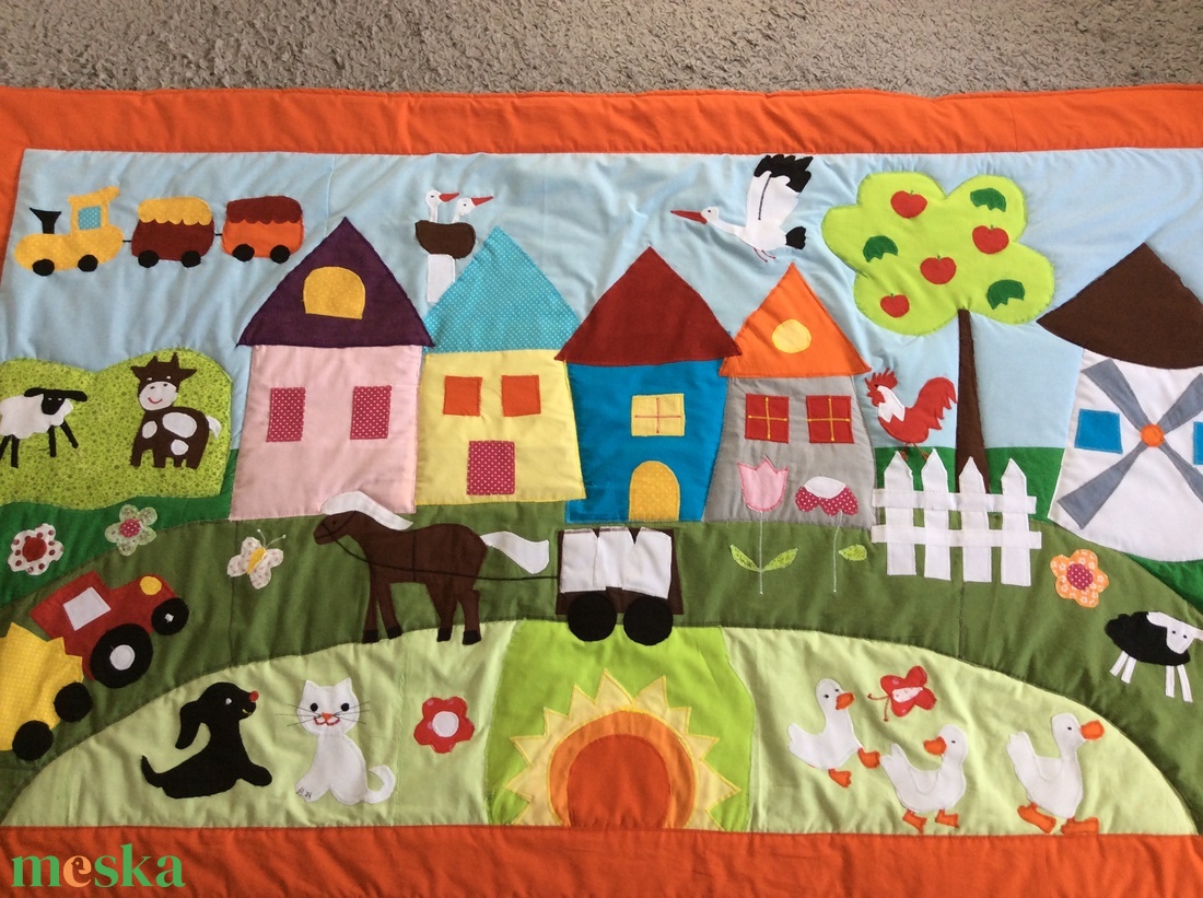 patchwork falvédő,takaró, tanyasi  hangulat - otthon & életmód - Meska.hu