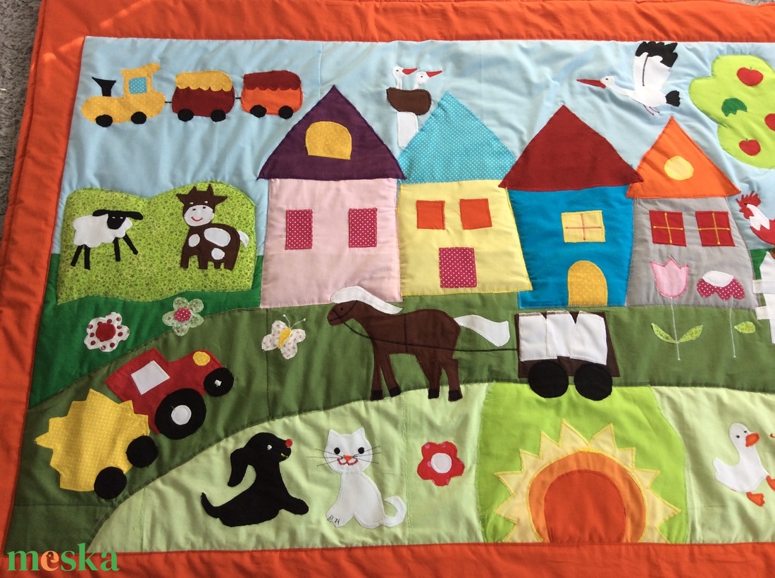 patchwork falvédő,takaró, tanyasi  hangulat - otthon & életmód - Meska.hu
