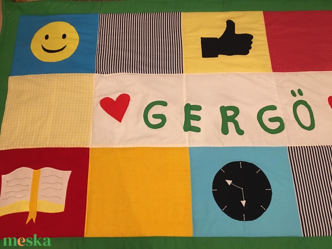 Egyedi applikációs névre szóló patchwork takaró, - otthon & életmód - lakástextil - ágytakaró - Meska.hu Egyedi applikációs névre szóló patchwork takaró, - otthon & életmód - lakástextil - ágytakaró - Meska.hu