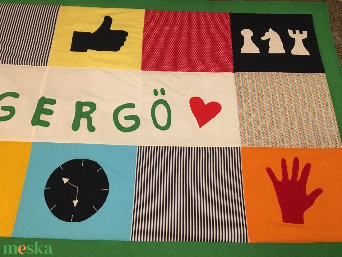 Egyedi applikációs névre szóló patchwork takaró, - otthon & életmód - lakástextil - ágytakaró - Meska.hu Egyedi applikációs névre szóló patchwork takaró, - otthon & életmód - lakástextil - ágytakaró - Meska.hu