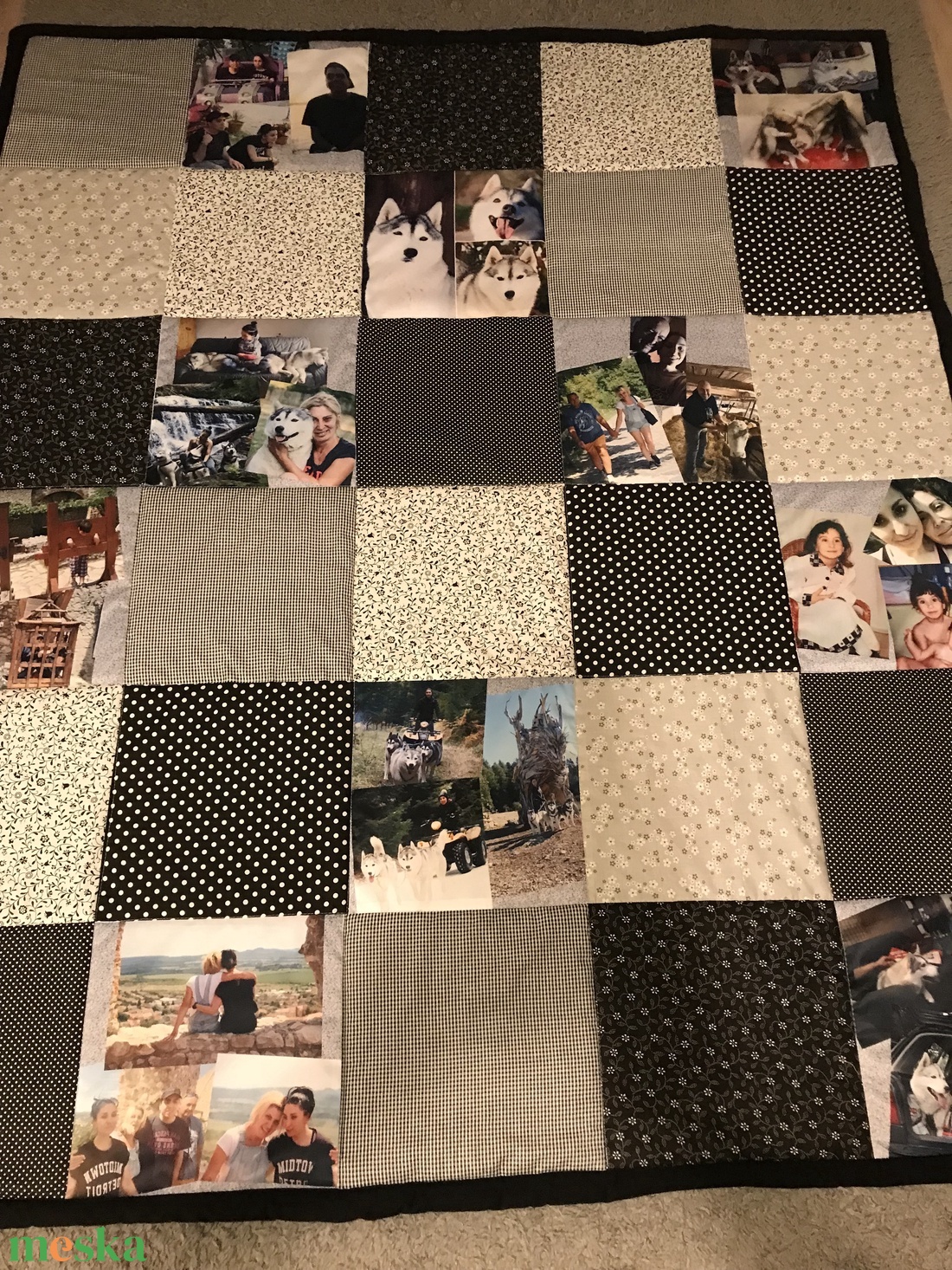 Fényképes patchwork takaró fekete-szürke, fehér, falvédő - otthon & életmód - lakástextil - falvédő - Meska.hu Fényképes patchwork takaró fekete-szürke, fehér, falvédő - otthon & életmód - lakástextil - falvédő - Meska.hu