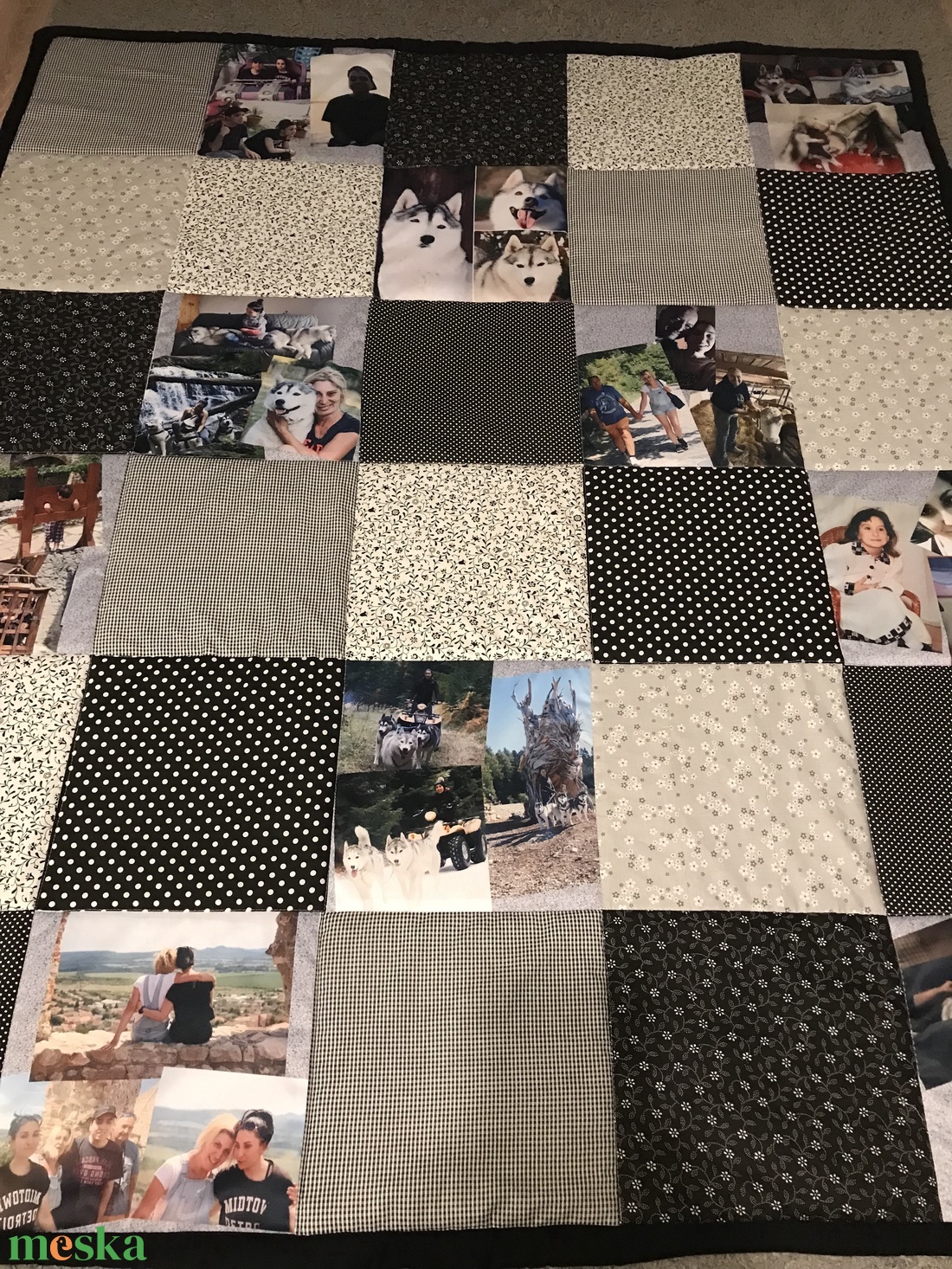 Fényképes patchwork takaró fekete-szürke, fehér, falvédő - otthon & életmód - lakástextil - falvédő - Meska.hu Fényképes patchwork takaró fekete-szürke, fehér, falvédő - otthon & életmód - lakástextil - falvédő - Meska.hu