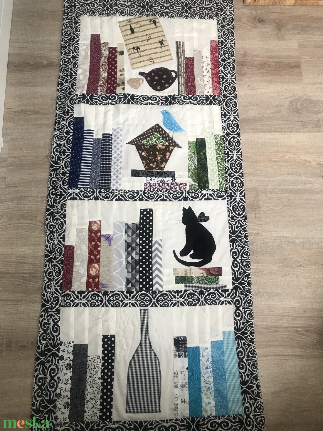 Könyvespolcos Patchwork takaró, falvédőnek is megfelel, cicával - otthon & életmód - babaszoba, gyerekszoba - babatakaró, gyerek pléd - Meska.hu Könyvespolcos Patchwork takaró, falvédőnek is megfelel, cicával - otthon & életmód - babaszoba, gyerekszoba - babatakaró, gyerek pléd - Meska.hu
